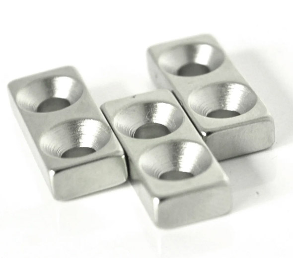 Countersunk hole NdFeB magnet