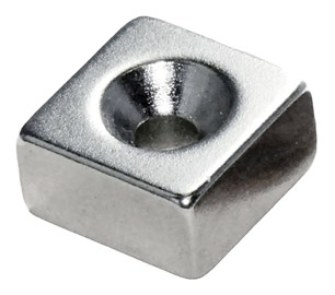 Countersunk hole NdFeB magnet